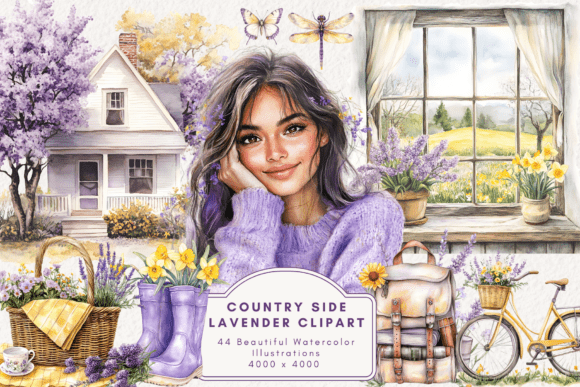 Download Countryside Lavender Clipart - Lavender clipart Collection