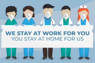 Download Doctors and Nurses Hold Campaign Boards - Campaign Collection