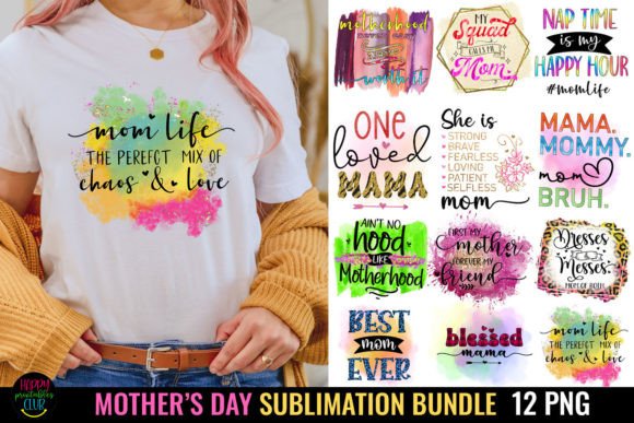 Download Mother's Day Sublimation Bundle I Mom - Mother's day sublimation Collection