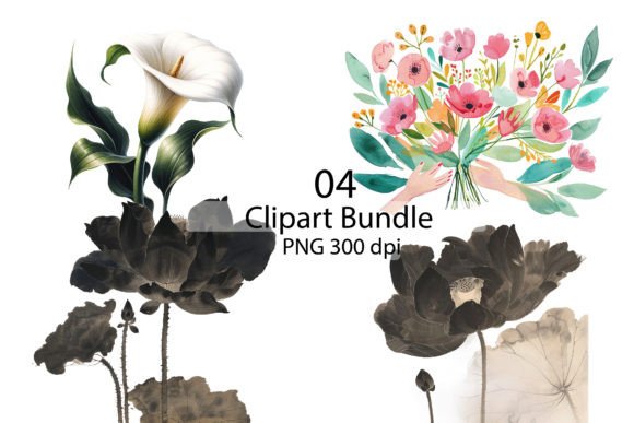 Download Floral Clipart Bundle, Wild Flower - Floral clipart bundle Collection