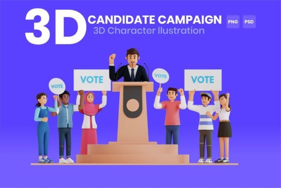Download Candidate Campaign 3d Character - Campaign Collection
