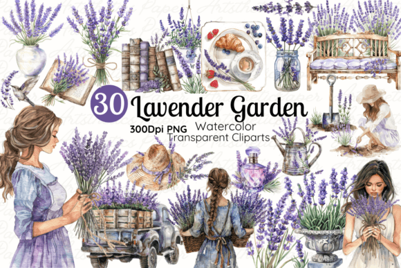 Download Watercolor Lavender Clipart Lavender PNG - Lavender clipart Collection