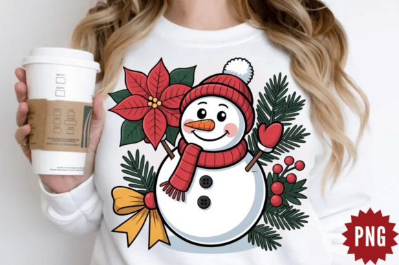 Download Floral Snowman PNG, Christmas Snowman Su - Premium Resources