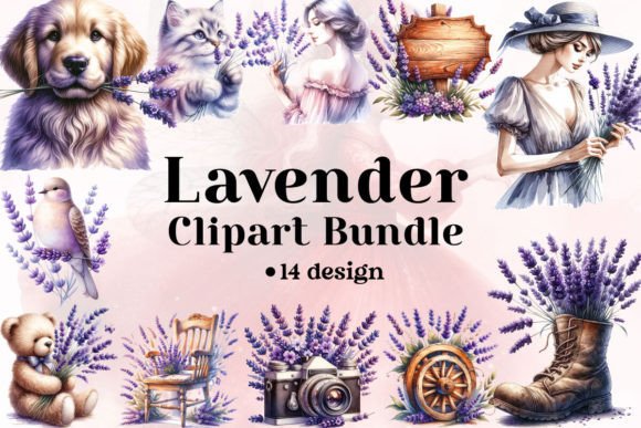 Download Lavender Clipart Bundle - Lavender clipart Collection